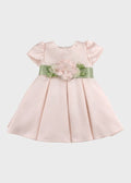 Abito Raso Fascia Rosa GG2636I corredino e abbigliamento neonato | NANU' BABY