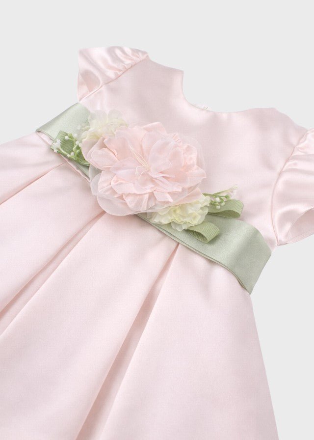 Abito Raso Fascia Rosa GG2636I corredino e abbigliamento neonato | NANU' BABY