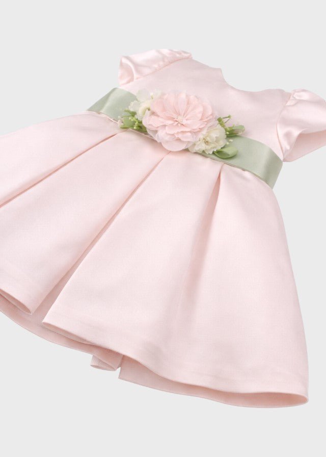 Abito Raso Fascia Rosa GG2636I corredino e abbigliamento neonato | NANU' BABY