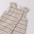 Abito Smanicato Bimba Bianco Check 3F734/3942 corredino e abbigliamento neonato | NANU' BABY