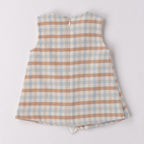 Abito Smanicato Bimba Bianco Check 3F734/3942 corredino e abbigliamento neonato | NANU' BABY