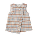 Abito Smanicato Bimba Bianco Check 3F734/3942 corredino e abbigliamento neonato | NANU' BABY