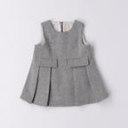 Abito Smanicato Twill Manopesca Bimba Grigio 3F728/8879 corredino e abbigliamento neonato | NANU' BABY