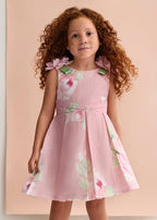Abito Stampa Floreale Rosa 5033/6 corredino e abbigliamento neonato | NANU' BABY