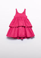 Abito Taffetà Volant Rosa 5041/73 corredino e abbigliamento neonato | NANU' BABY