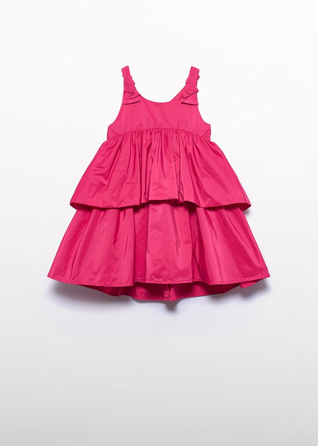 Abito Taffetà Volant Rosa 5041/73 corredino e abbigliamento neonato | NANU' BABY