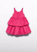 Abito Taffetà Volant Rosa 5041/73 corredino e abbigliamento neonato | NANU' BABY