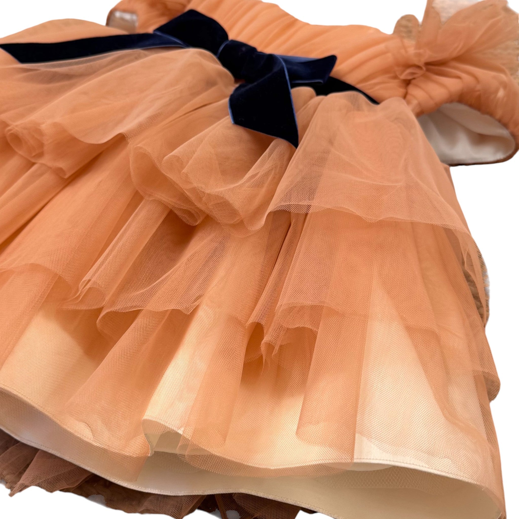 Abito Tulle Bimba ARANCIO GG33I corredino e abbigliamento neonato | NANU' BABY