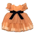 Abito Tulle Bimba ARANCIO GG33I corredino e abbigliamento neonato | NANU' BABY
