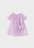 Abito Tulle Borsa Viola 1917/47 corredino e abbigliamento neonato | NANU' BABY