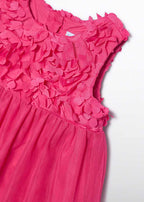 Abito Tulle Fiori 3D 5021/19 corredino e abbigliamento neonato | NANU' BABY