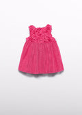 Abito Tulle Fiori 3D 5021/19 corredino e abbigliamento neonato | NANU' BABY