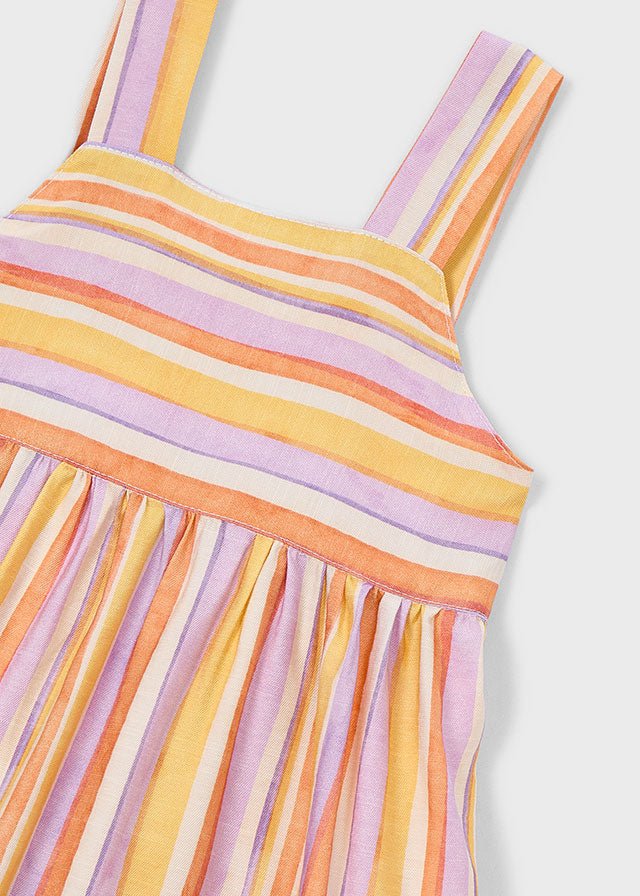 Abito Viscosa Righine Fiocco Viola 3936/36 corredino e abbigliamento neonato | NANU' BABY