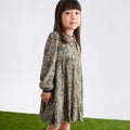 Abito viscosa stampato Bimba Verde 5536/6 corredino e abbigliamento neonato | NANU' BABY