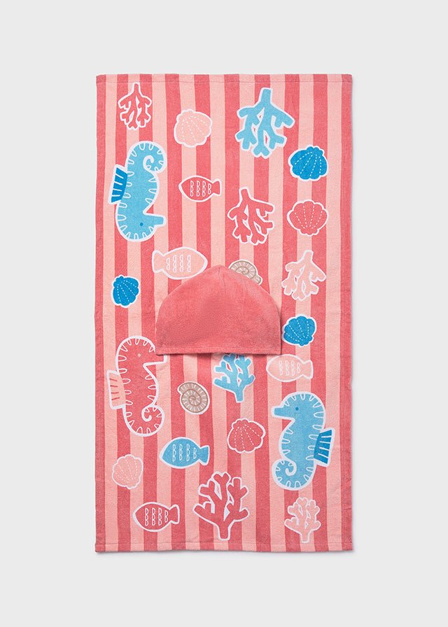 Accappatoio Mare Cotone Arancione 9114/75 corredino e abbigliamento neonato | NANU' BABY