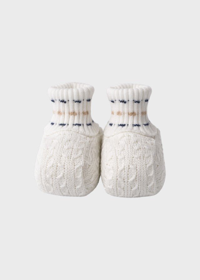 Babbucce Cotone Blu EK58S corredino e abbigliamento neonato | NANU' BABY