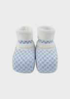 Babbucce Cotone Cielo Polvere EK57S/C corredino e abbigliamento neonato | NANU' BABY