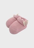 Babbucce Cotone Farfalle Rosa 781 - R corredino e abbigliamento neonato | NANU' BABY