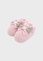Babbucce Cotone Fiocchi Rosa 766 - R corredino e abbigliamento neonato | NANU' BABY