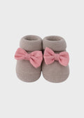 Babbucce Cotone Lino Corallo 768 corredino e abbigliamento neonato | NANU' BABY