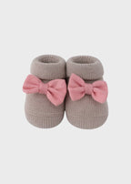 Babbucce Cotone Lino Corallo 768 corredino e abbigliamento neonato | NANU' BABY