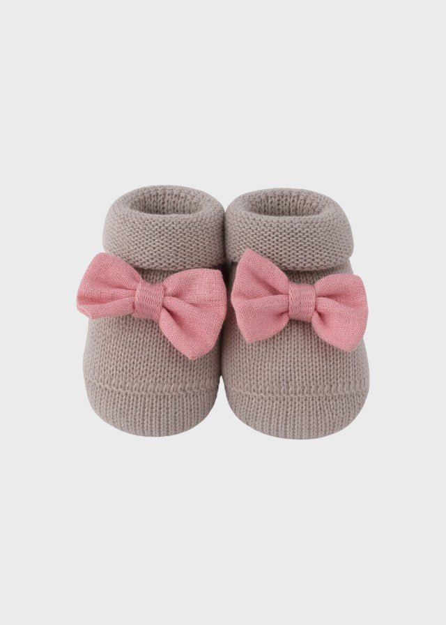 Babbucce Cotone Lino Corallo 768 corredino e abbigliamento neonato | NANU' BABY