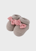 Babbucce Cotone Lino Corallo 768 corredino e abbigliamento neonato | NANU' BABY