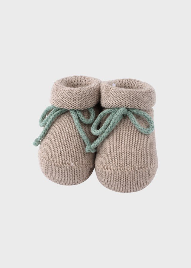 Babbucce Cotone Marinaretto Avorio 752 corredino e abbigliamento neonato | NANU' BABY