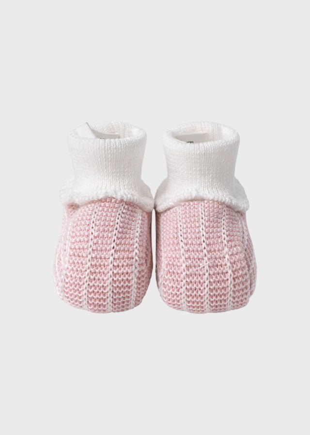 Babbucce Cotone Rosa EK24S/R corredino e abbigliamento neonato | NANU' BABY