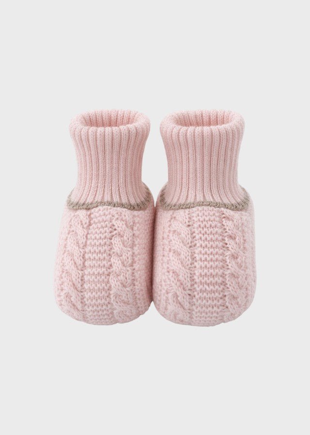 Babbucce Cotone Rosa EK63S/R corredino e abbigliamento neonato | NANU' BABY
