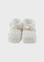 Babbucce Cotone Rosa Pesco EK13S corredino e abbigliamento neonato | NANU' BABY