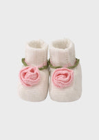 Babbucce Cotone Rosa Pesco EK18S corredino e abbigliamento neonato | NANU' BABY