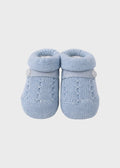 Babbucce Cotone Trecce Cielo 756/C corredino e abbigliamento neonato | NANU' BABY