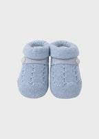 Babbucce Cotone Trecce Cielo 756/C corredino e abbigliamento neonato | NANU' BABY