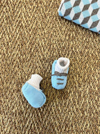 Babbucce in lana Neonato Natural IG68S corredino e abbigliamento neonato | NANU' BABY