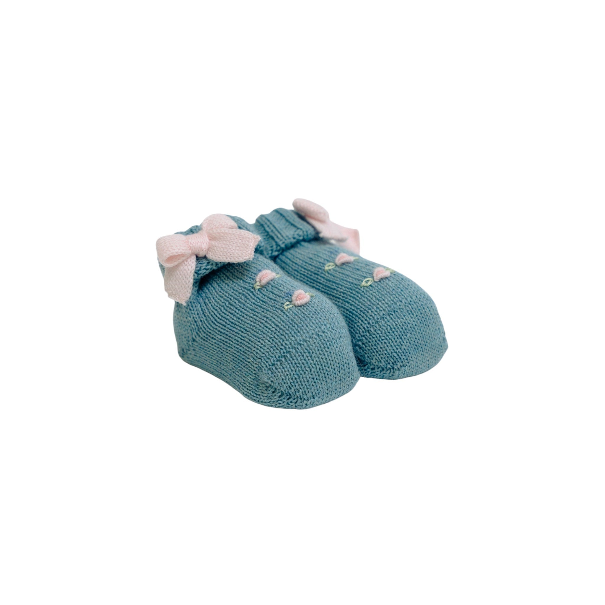 Babbucce Love Flower Neonata VERDE LOVE FLOWER 700 corredino e abbigliamento neonato | NANU' BABY