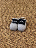 Babbucce Mocassino frange Neonato GRIGIO 30513/N4 corredino e abbigliamento neonato | NANU' BABY