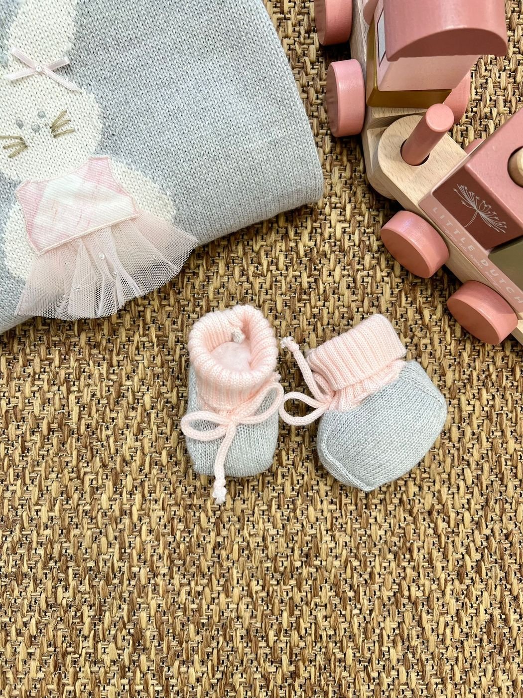 Babbucce Neonata Grigio 6267 corredino e abbigliamento neonato | NANU' BABY