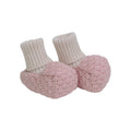 Babbucce Neonata Lana Vergine 100% Rosa Mongolfiera IN57S/R corredino e abbigliamento neonato | NANU' BABY