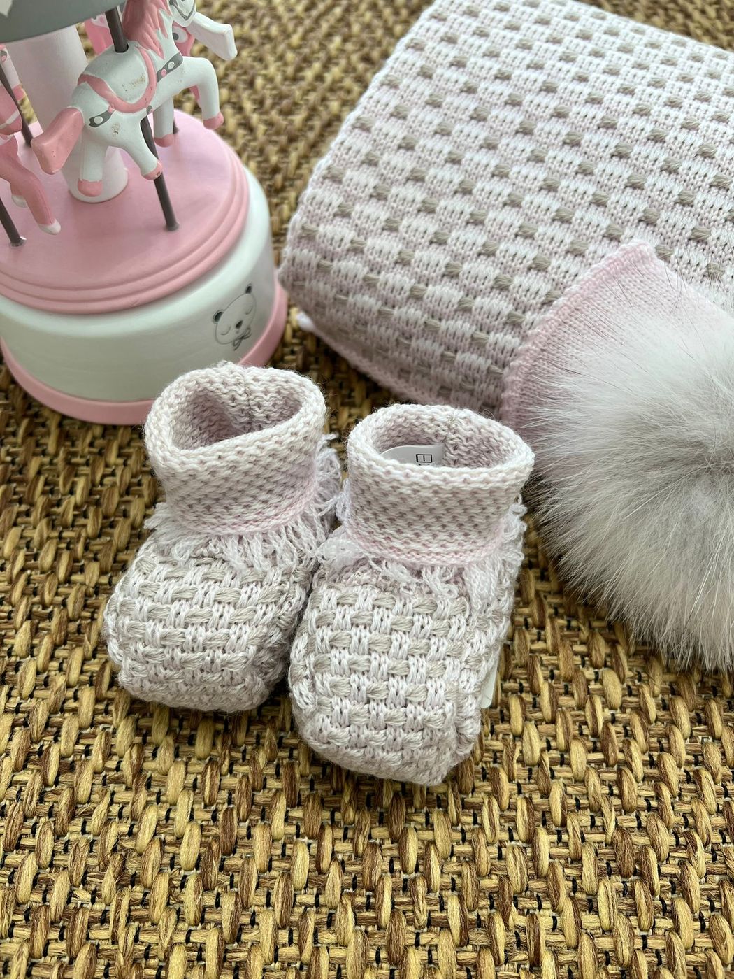 Babbucce Neonata TORTORA IF19S corredino e abbigliamento neonato | NANU' BABY