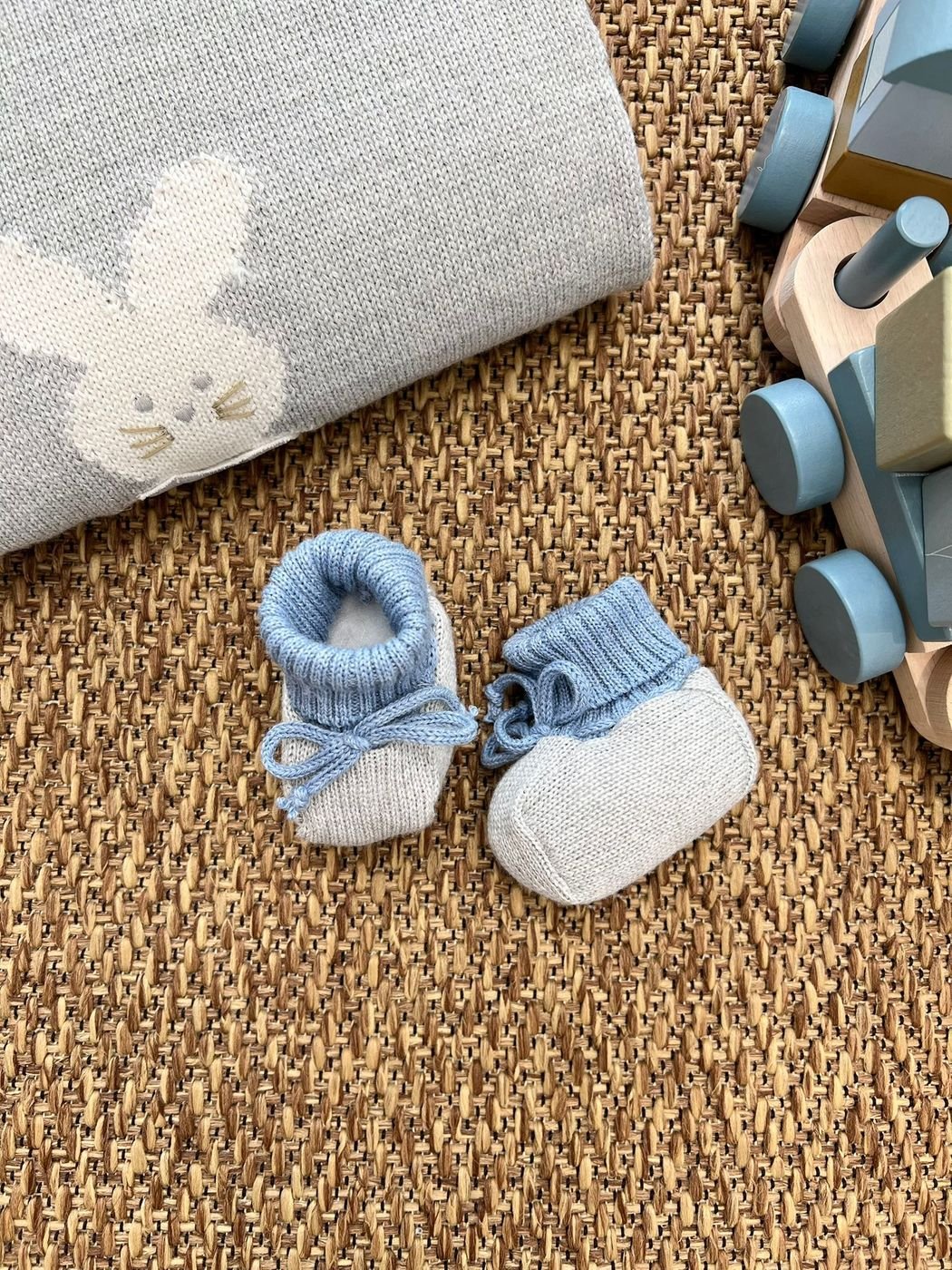 Babbucce Neonato Grigio 6309 corredino e abbigliamento neonato | NANU' BABY