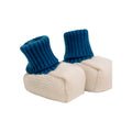 Babbucce Neonato Lana Vergine 100% Natural Zaffiro IN71S/Z corredino e abbigliamento neonato | NANU' BABY