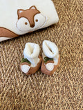 Babbucce Neonato Marrone 6795 corredino e abbigliamento neonato | NANU' BABY
