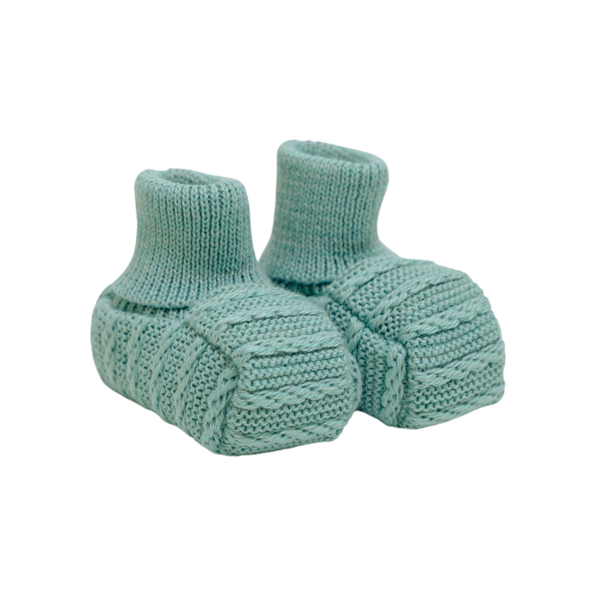 Babbucce Neonato Verde IN66S corredino e abbigliamento neonato | NANU' BABY
