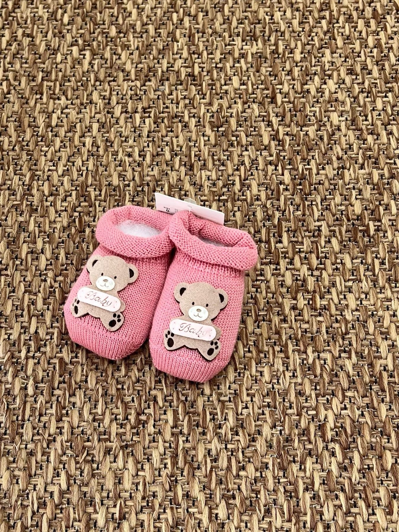 Babbucce Orsetto Baby Neonata FUCSIA 2835/RN corredino e abbigliamento neonato | NANU' BABY