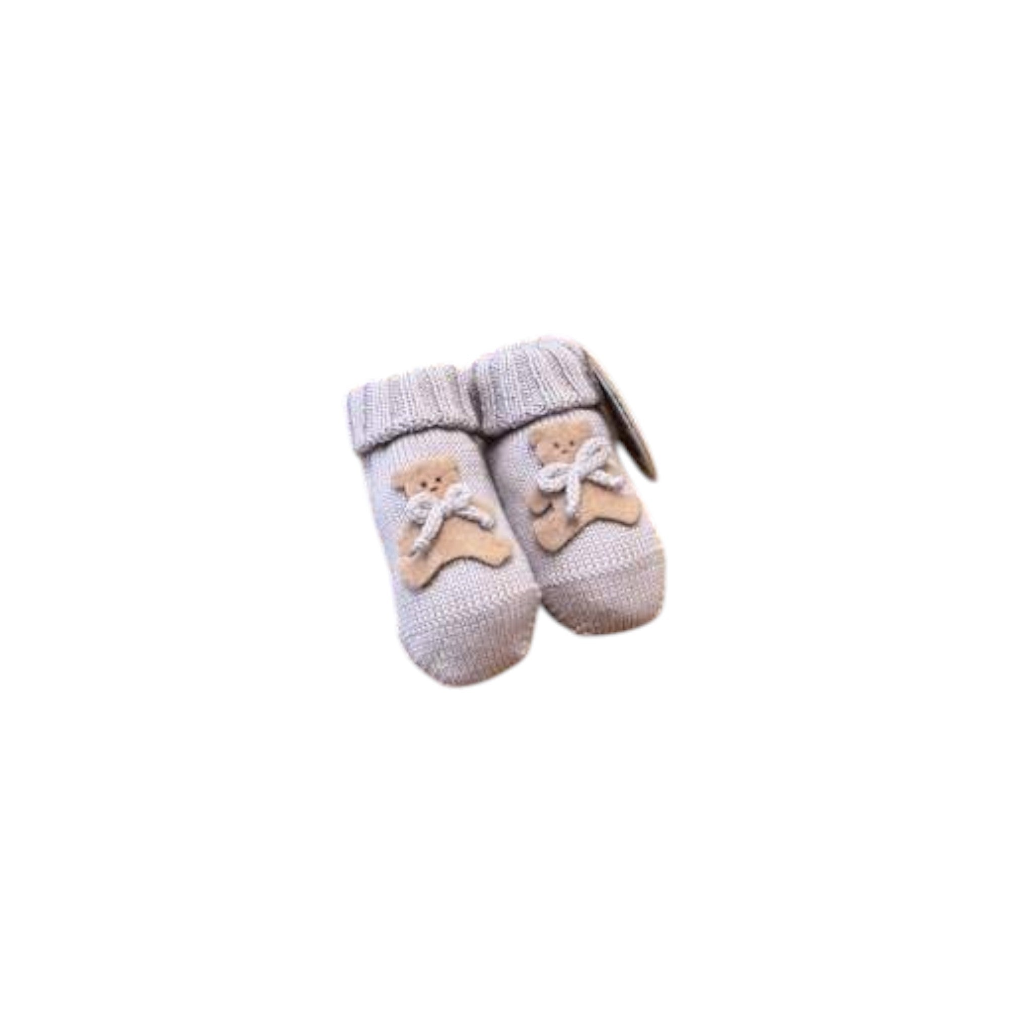 Babbucce Orsetto Pura Lana BABY LORD ORSETTO 704/R corredino e abbigliamento neonato | NANU' BABY