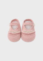 Babbucce Punto Smok Rosa SOFIA/SC corredino e abbigliamento neonato | NANU' BABY