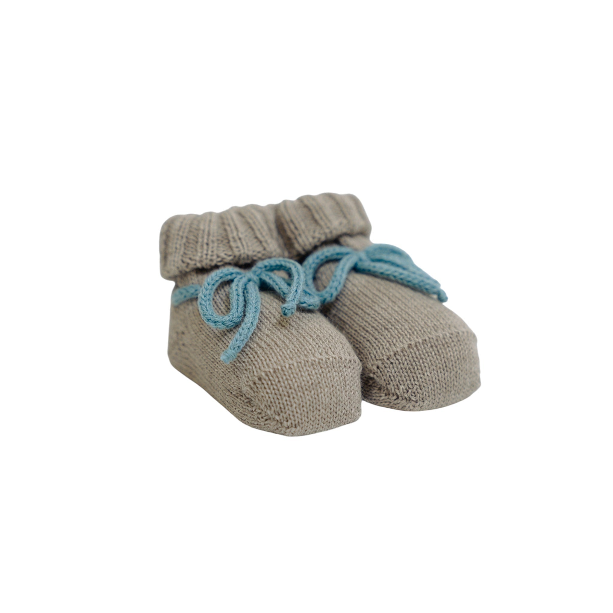 Babbucce Tortora Pura Lana BABY LORD 706/E corredino e abbigliamento neonato | NANU' BABY