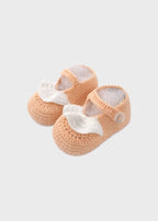 Babbucce Volant Cotone Avorio PROVENZA/SC corredino e abbigliamento neonato | NANU' BABY
