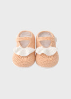 Babbucce Volant Cotone Avorio PROVENZA/SC corredino e abbigliamento neonato | NANU' BABY